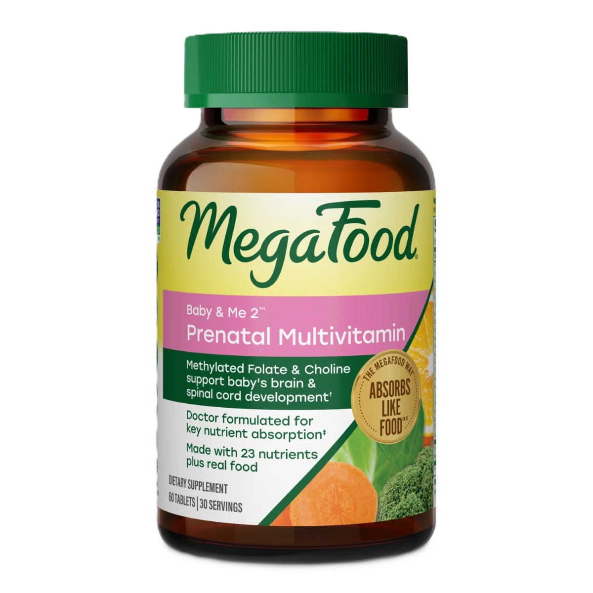 MegaFood Baby & Me 2 Prenatal Multi 60 tabl