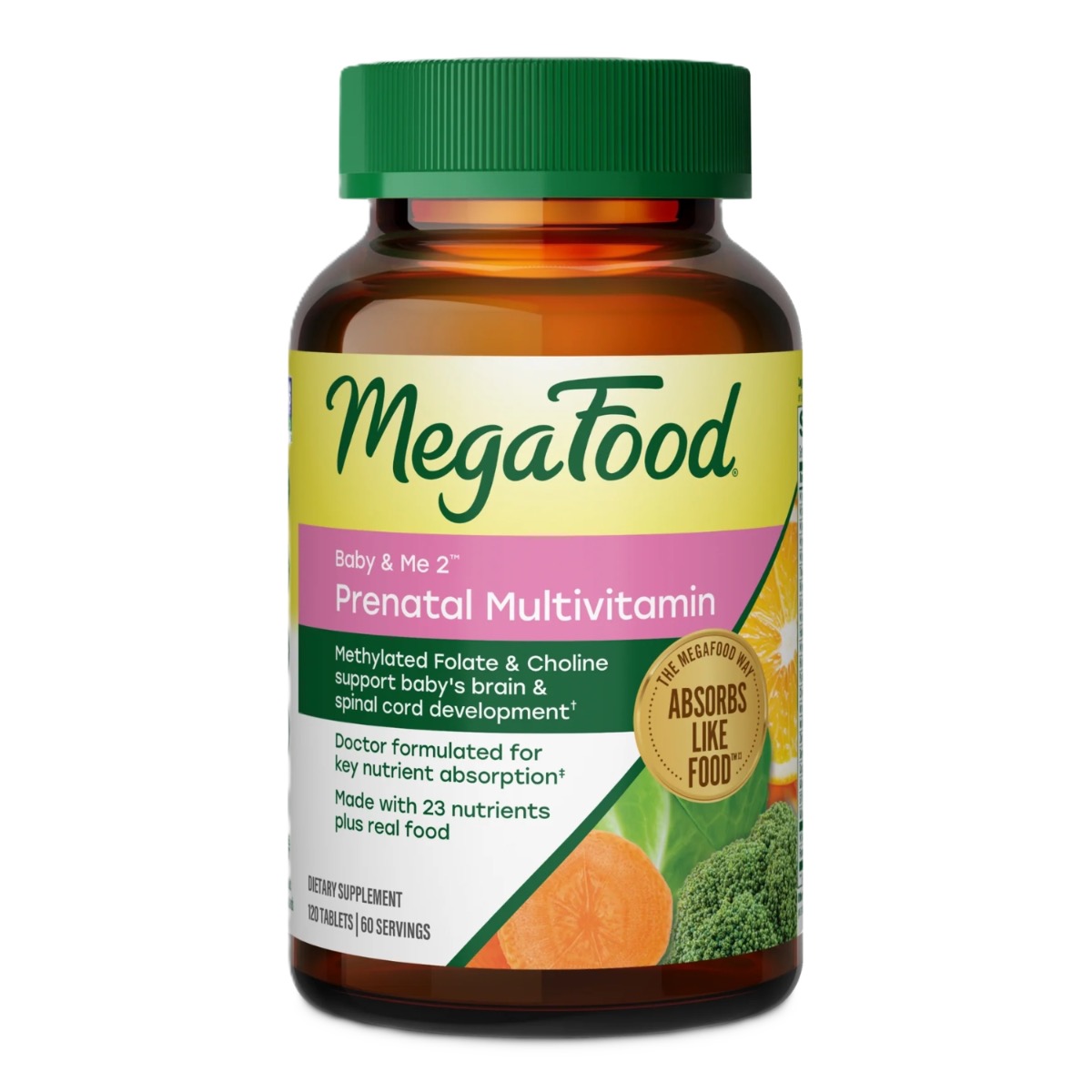 MegaFood Baby & Me 2 Prenatal Multi 120 tabl