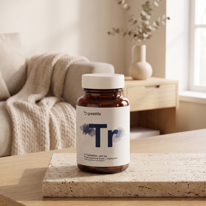 L-Tryptofaani – 400 mg (Tryptofaani)