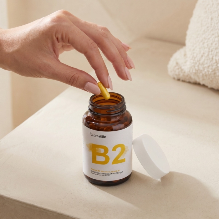 B-vitamiini B2 (riboflaviini, Quali®-B)