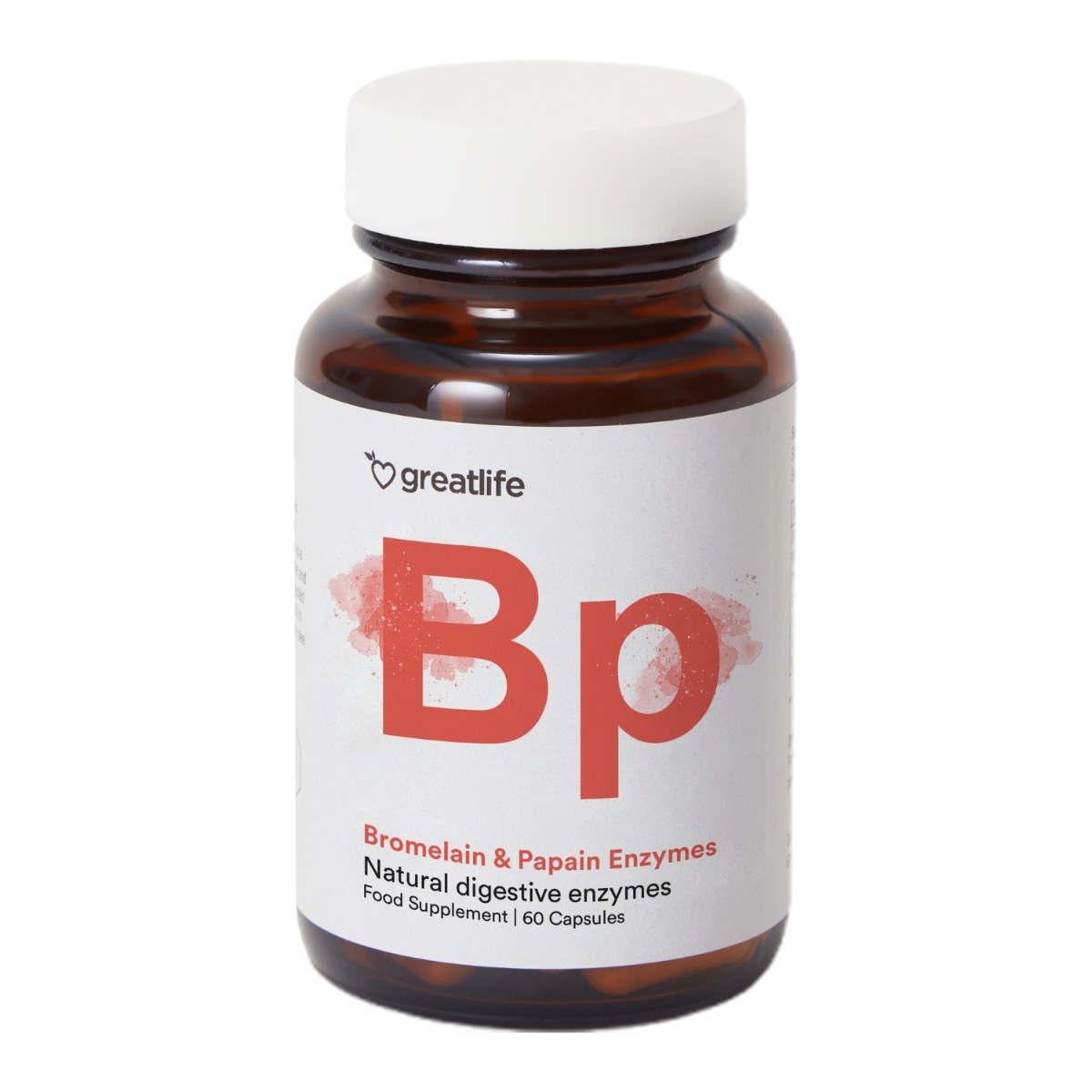 Greatlife Bromelaiini & Papaaiini-entsyymit 60 kaps