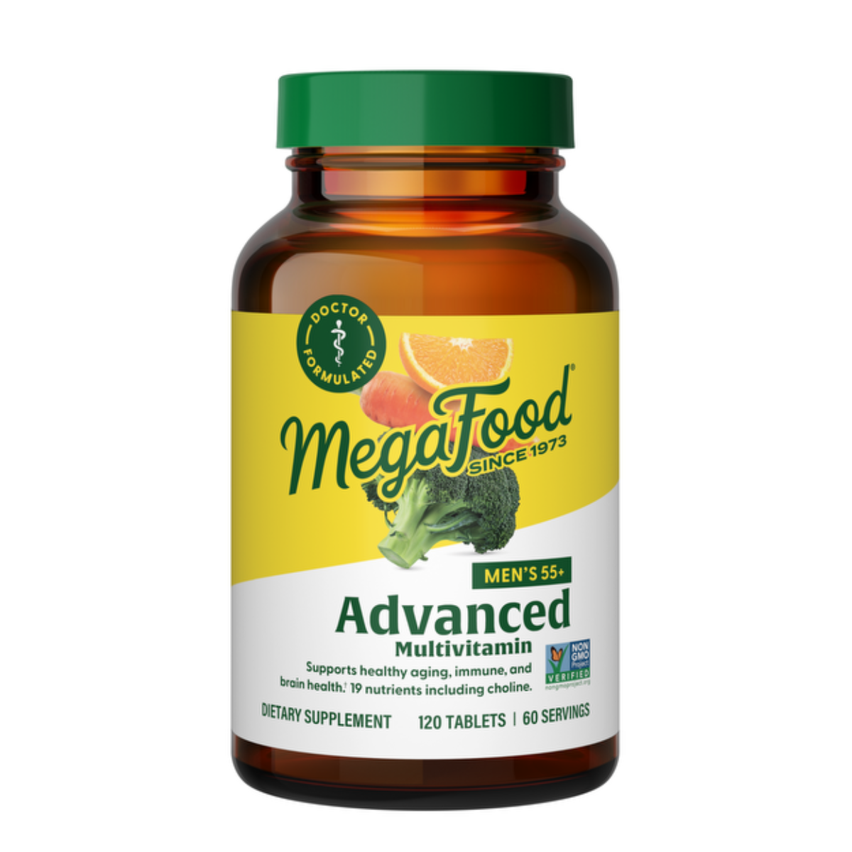 MegaFood Men's 55+ Advanced Multivitamin 120 tabl