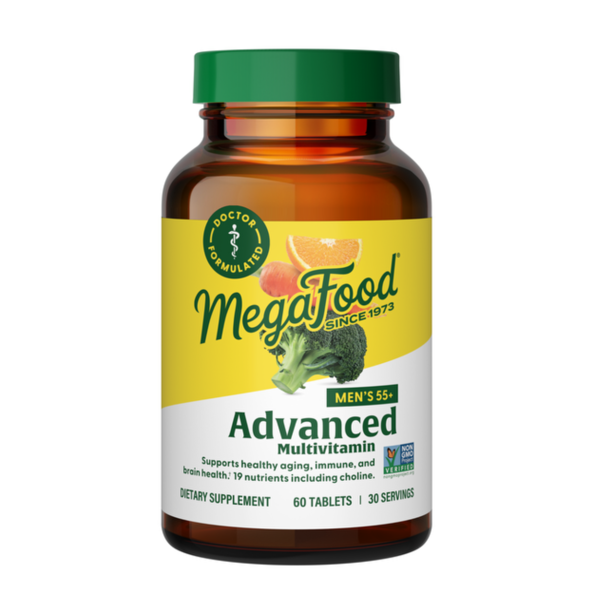 MegaFood Men's 55+ Advanced Multivitamin 60 tabl
