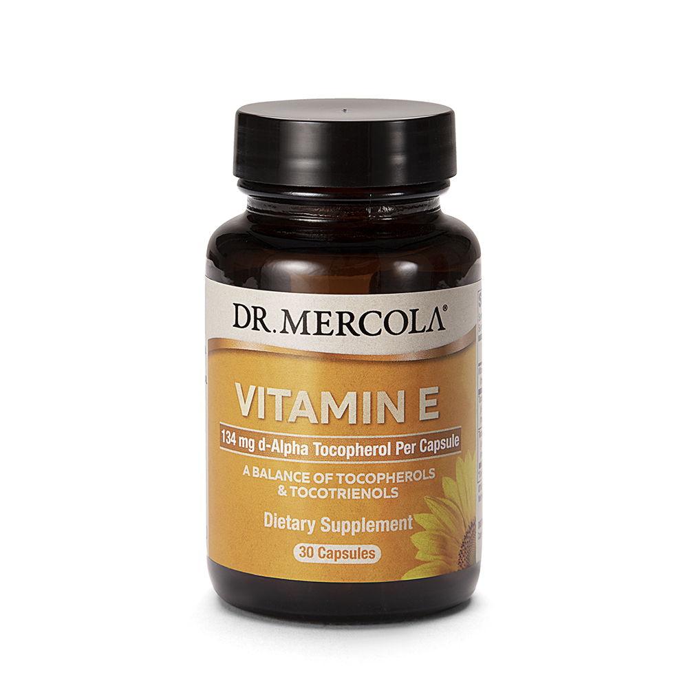 Dr. Mercola E Vitamiini tokoferoleilla ja tokotrienoleilla 30 kaps
