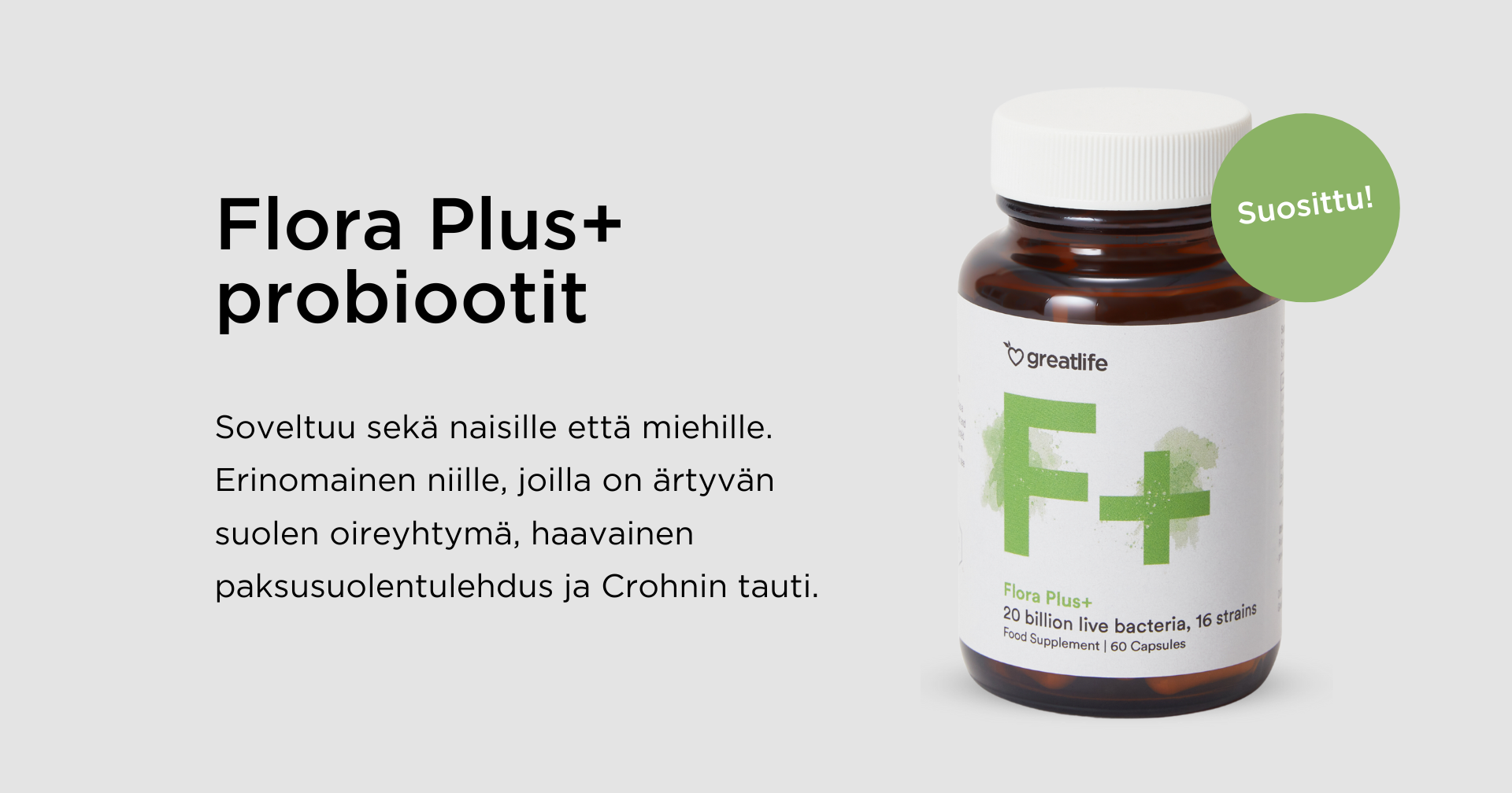 Flora Plus+ Probiootti